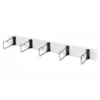 DIGITUS 1U cable management panel 5x steel rings 40x75 mm, grey (RAL 7035) (DN-97666)