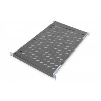 DIGITUS 1U fixed shelf for racks from 1000 mm depth 44x486x770 mm, up to 50 kg, black (RAL 9005) (DN-19 TRAY1-1000-ECB)