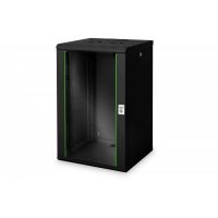 DIGITUS 20U wall mounting cabinet, Unique 998x600x600 mm, color black (RAL 9005) (DN-19 20U-6/6-SW)