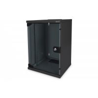 DIGITUS 254 mm (10') 9U wall mounting cabinet 464x312x300 mm, color black (RAL 9005) (DN-10-09U-B)