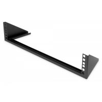 DIGITUS 2U vertical wall mounting bracket 105 x 504 x 151 mm, black (DN-48003)