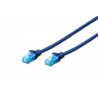 DIGITUS CAT 5e U-UTP patch cord, PVC AWG 26/7, length 2 m, color blue (DK-1512-020/B)