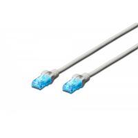 DIGITUS CAT 5e U-UTP patch cord, PVC AWG 26/7, length 2 m, color grey (DK-1512-020)