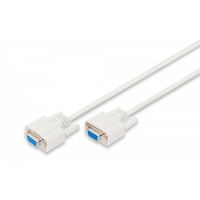 DIGITUS Datatransfer connection cable, D-Sub9 F/F, 2.0m, serial, molded, be (AK-610106-020-E)