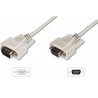 DIGITUS Datatransfer extension cable, D-Sub9 M/F,10.0m, serial molded, be (AK-610203-100-E)