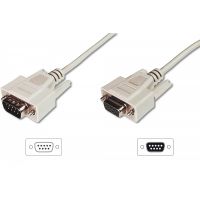 DIGITUS Datatransfer extension cable, D-Sub9 M/F, 2.0m, serial, molded, be (AK-610203-020-E)