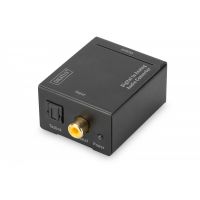 DIGITUS Digital to analog converte with metal housing Coaxial/Toslink to BNC (Cinch), 5V/1A power supply (DS-40133)