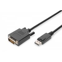 DIGITUS DisplayPort adapter cable, DP - DVI (24+1) M/M, 2.0m, w/interlock, DP 1.1a, bl (AK-340301-020-S)