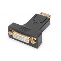 DIGITUS DisplayPort adapter, DP - DVI-I (24-5) M/F, w/interlock, bl (AK-340603-000-S)