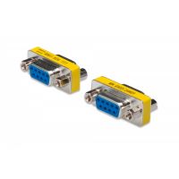 DIGITUS Gender Changer, D-Sub9 metal housing, F/F, with Hex screws + nut (AK-610506-000-I)