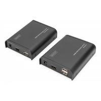 DIGITUS HDMI KVM Extender, 120 m, Full HD, 1080p over network cable (Cat 5, 5E, 6), (DS-55202)