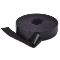 DIGITUS Hook and loop tape, 20 mm wide for structured cabling, 10 m roll, color black (DN-CT-10M-20)