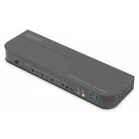 DIGITUS KVM Switch, 4xDP, 1xDP/HDMI Out,USB 4K@60Hz (DS-12890)