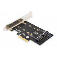 DIGITUS M.2 NGFF/NVMe SSD PCIexpress Add-On card supports B, M and B+M Key, size 80,60,42 and 30mm (DS-33170)