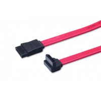 DIGITUS SATA connection cable, L-type F/F, 0.5m, 90ø l-angled - straight, SATAII/III, re (AK-400104-005-R)