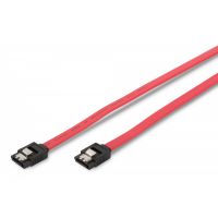 DIGITUS SATA connection cable, L-type, w/ latch F/F, 0.3m, straight, SATA II/III, re (AK-400102-003-R)