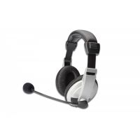 DIGITUS Stereo Multimedia Headset, with microphone cable 1,8 m, volume control, 2x3,5mm stereo jacks (DA-12201)