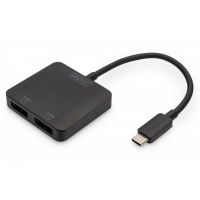 DIGITUS USB-C - 2x DP MST Video Hub DP 1.4, 4K/60Hz (DS-45339)