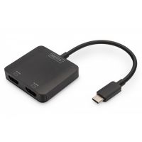 DIGITUS USB-C - 2x HDMI MST Video Hub DP 1.4, HDMI 2.0, 4K/60Hz (DS-45338)