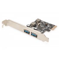 DIGITUS USB PCI Express Add-On card USB3.0, 2-port A/F, 1x LP bracket, NEC UPD720202 (DS-30220-5)