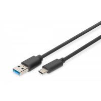 DIGITUS USB Type-C connection cable, type C to A M/M, 1.0m, 3A, 5GB, 3.0, bl (DB-300136-010-S)