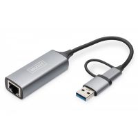 DIGITUS USB3.0/USB C 3.1 to 2.5G Ethernet Adapter (DN-3028)