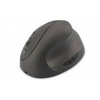 DIGITUS Wireless Ergonomic Optical Mouse 6D (Buttons), 2.4GHz, rechargeable battery, black (DA-20155)