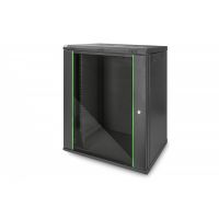 DIGITUS 16U wall mounting cabinet, Dynamic 789x600x450 mm, color black (RAL 9005) (DN-19 16-U-EC-SW)