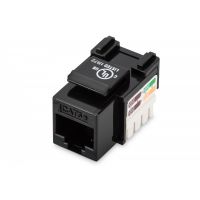 DIGITUS CAT 5e Keystone Jack, unshielded RJ45 to LSA, color black (DN-93501)