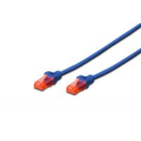 DIGITUS CAT 6, U-UTP patch cord, PVC AWG 26/10, length 10 m, color blue (DK-1612-100/B)