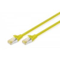 DIGITUS CAT 6A S-FTP patch cord, Cu, LSZH AWG 26/7, length 0.25 m, color yellow (DK-1644-A-0025/Y)