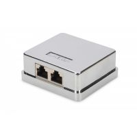 DIGITUS CAT 6A Surface mount box 2x Keystone Modules, shielded, 2-port (DN-93713)