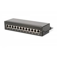 DIGITUS Desktop CAT 6A  Patch Panel, shielded Class EA, 12-port RJ45, 8P8C, LSA (DN-91612SD-EA)