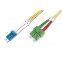 DIGITUS FO patch cord, duplex, SC (APC) to LC (PC) SM OS2 09/125 µ, 2 m (DK-292SCA3LC-02)