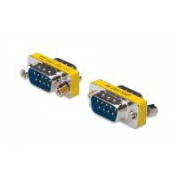 DIGITUS Gender Changer, D-Sub9 metal housing, M/M, with Hex screws (AK-610505-000-I)