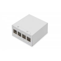 DIGITUS Modular Desktop Patch Panel, shielded 4-port, light grey (DN-93714)