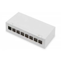 DIGITUS Modular Desktop Patch Panel, shielded 8-port, light grey (DN-93718)