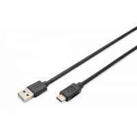 DIGITUS USB Type-C connection cable, type A to C M/M, 4.0m, 3A, 480MB, 2.0 Version, bl (AK-300148-040-S)