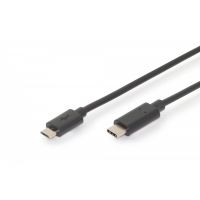 DIGITUS USB Type-C connection cable, type C to micro USB M/M, 1.8m, 3A, 480MB, 2.0 Version, bl (AK-300137-018-S)