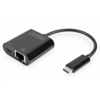 DIGITUS USB-Type-C Gigabit Ethernet Adapter + PD with power delivery function (DN-3027)