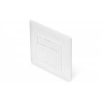 DIGITUS Wallplate for Keystone Jacks, German Type 80x80 frame, 50x50 central plate, design comp. (DN-93831)