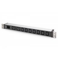 DIGITUS 1U Aluminum PDU, rackmountable, 7 x C13, 2 x C19 16A, 230VAC, 50/60Hz, IEC C20 inlet (DN-95430)