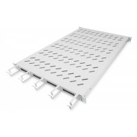 DIGITUS 1U fixed shelf for 1000 mm depth cabinets incl. cable management, grey (RAL 7035) (DN-97684)