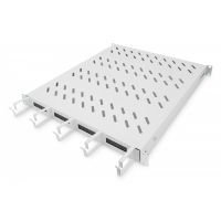 DIGITUS 1U fixed shelf for 800 mm depth cabinets incl. cable management, grey (RAL 7035) (DN-97682)