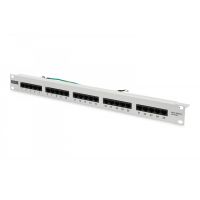 DIGITUS CAT 3 ISDN Patch Panel, unshielded, 25-port RJ45, 8P4C, LSA, 1U, rack mount, grey, 482x44x109 (DN-91325-1)