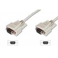 DIGITUS Datatransfer connection cable, D-Sub9 F/F, 3.0m, serial, molded, be (AK-610106-030-E)