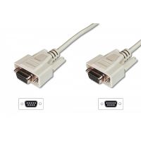 DIGITUS Datatransfer connection cable, D-Sub9 F/F, 5.0m, serial, molded, be (AK-610106-050-E)