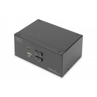 DIGITUS Desktop 2 Port HDMI KVM Switch 4k@60Hz, DualView, multiplatform support (DS-12862)