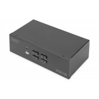 DIGITUS Desktop 4 Port HDMI KVM Switch 4k@30Hz, DualView (DS-12883)