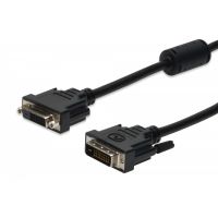 DIGITUS DVI extension cable, DVI(24+1), 2x ferrit M/F, 2.0m, DVI-D Dual Link, bl (AK-320200-020-S)